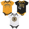 Bruins Infant 3 Piece Bodysuit Set