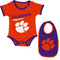 Clemson Tigers Baby Body Suit and Bib