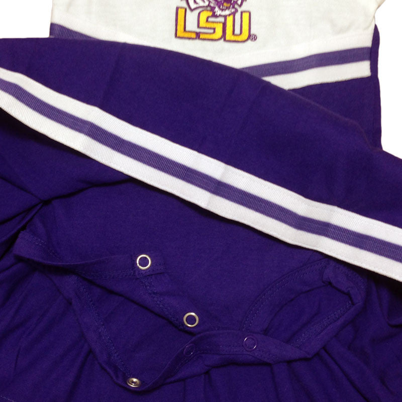 LSU Infant Cotton Cheerleader Dress (Only 0-3M Left)