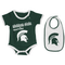 Michigan State Spartans Baby Body Suit and Bib