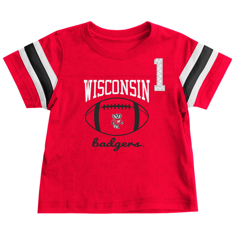 Wisconsin Badgers Infant Football Tee