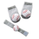 Baseball Wrist Rattle and Sock Set
