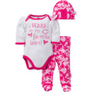 Bears Baby Girl 3 Piece Outfit