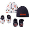 Chicago Bears Baby Caps and Bootie Set