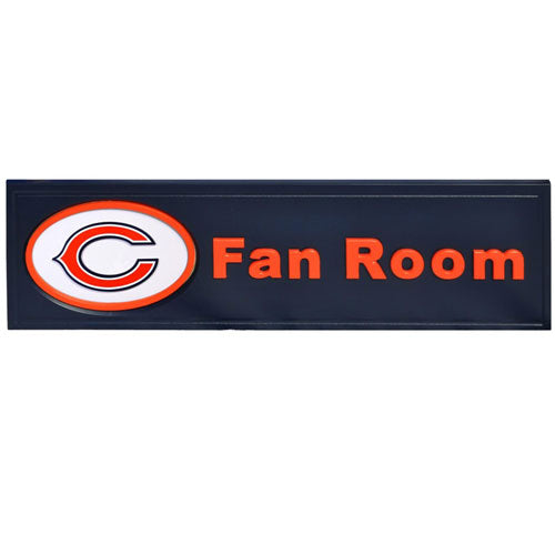Bears 3-D Wood Fan Room Sign 
