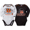 Cincinnati Bengals Baby Boy 2 Pack Long Sleeve Bodysuit
