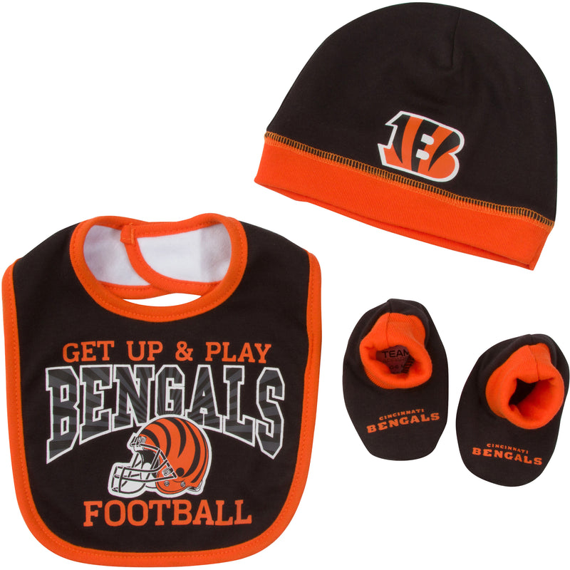Cincinnati Bengals Baby Boy Accessories, 3pc Set