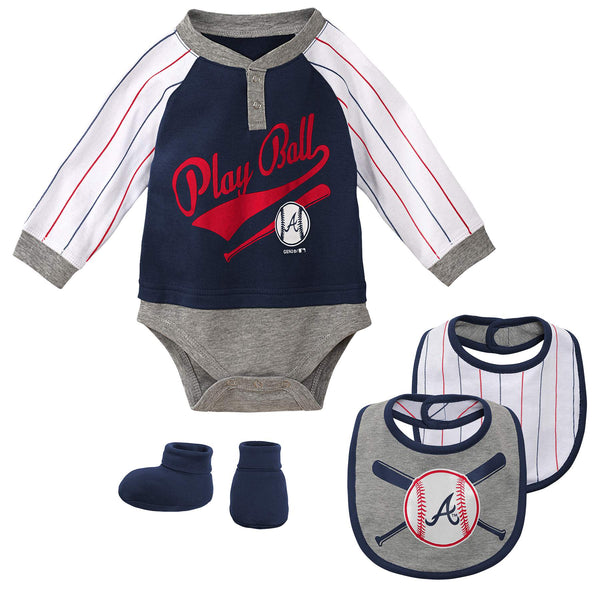 Atlanta Braves Baby Outfits - 3 Pack – babyfans