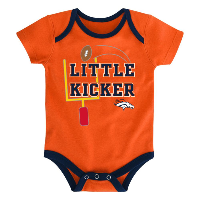 Broncos Little Kicker Bodysuit 3-Pack