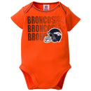 Broncos Baby 3 Pack Short Sleeve Onesies