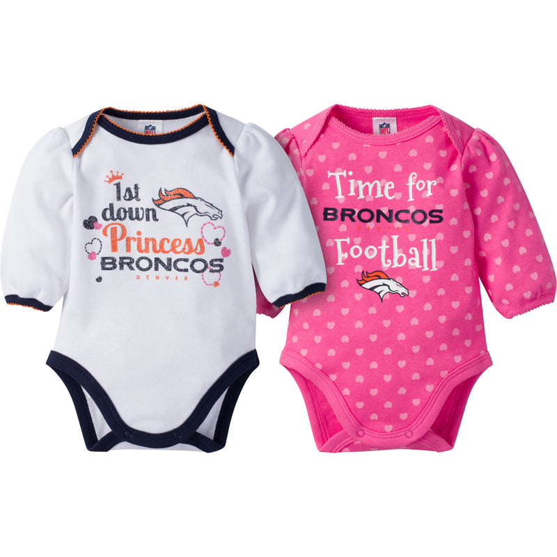 Broncos Baby Princess Bodysuit Set