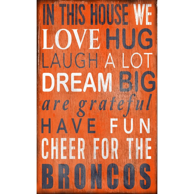 Broncos Baby Nursery Wall Art