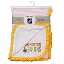 Bruins Girl Newborn Blanket