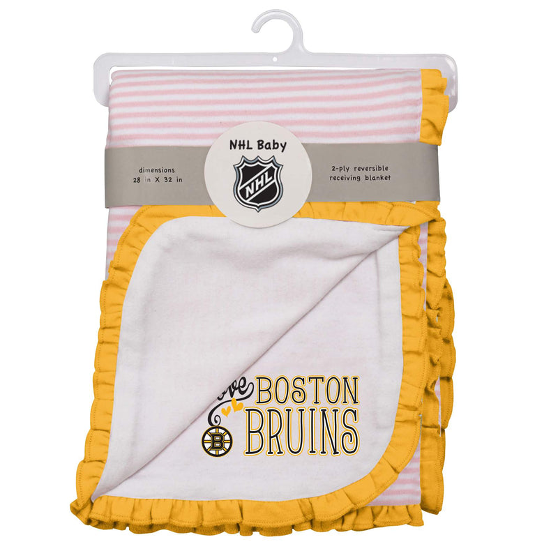 Bruins Girl Newborn Blanket