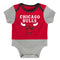 Chicago Bulls Referee Short Sleeve Baby Bodysuit