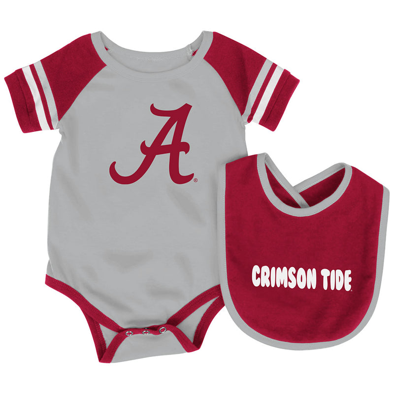 Alabama Baby Roll Out Onesie and Bib Set