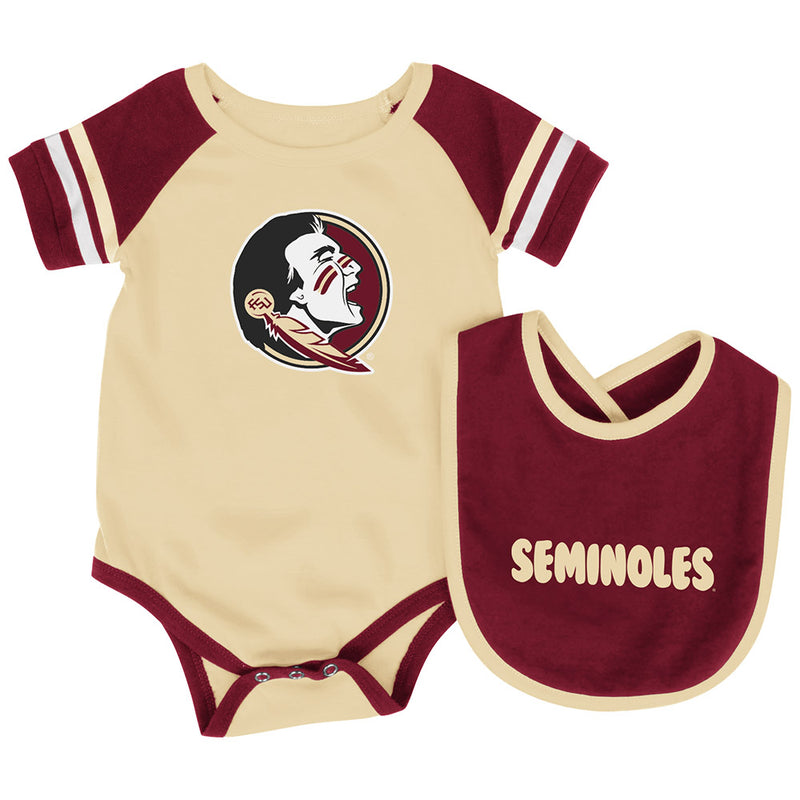 Florida State Baby Roll Out Onesie and Bib Set