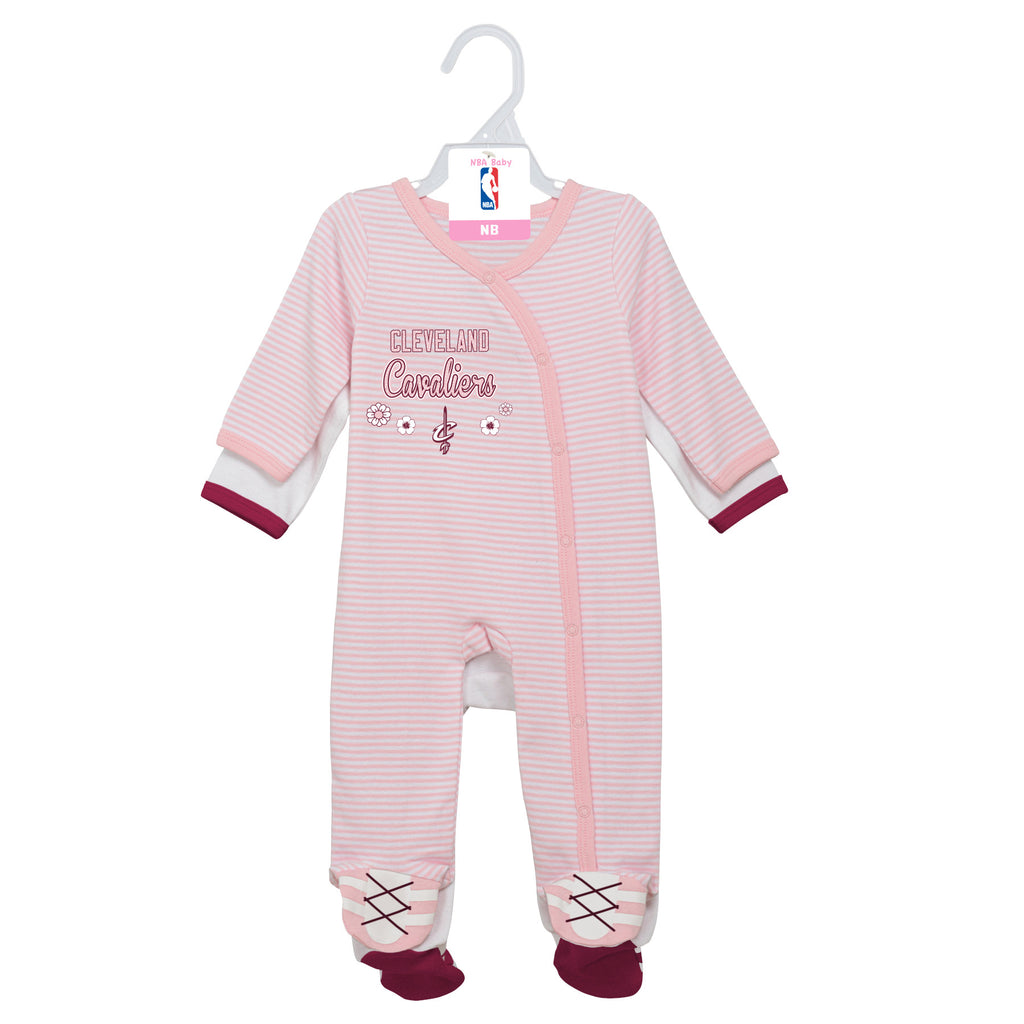 Cavaliers Girl Pink Infant Gameday Coveralls – babyfans