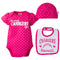 Infant Chargers Girl Onesie, Bib and Cap