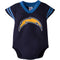 Baby Chargers Football Jersey Onesie