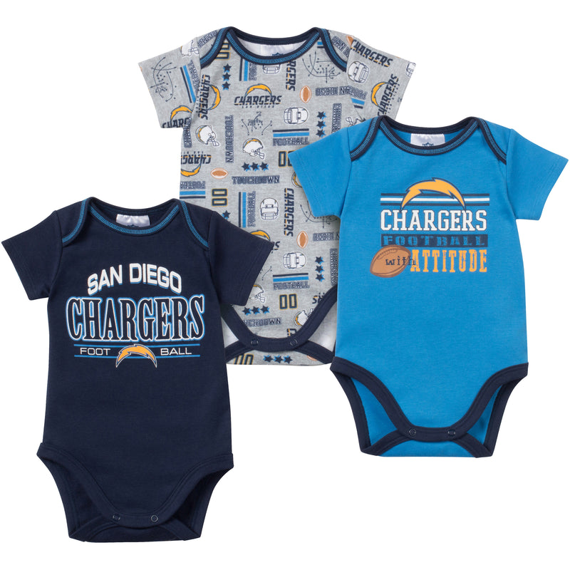 Baby Chargers Fan Onesie 3 Pack