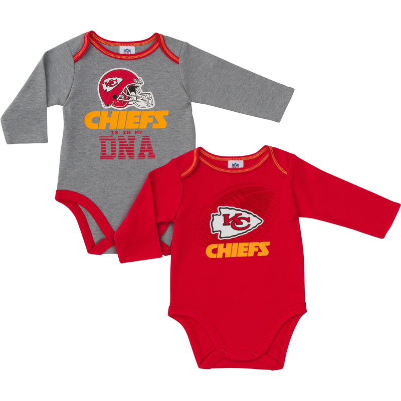 Chiefs Is In My DNA 2 Pack Long Sleeved Onesies