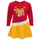 Chiefs Girls Heart Jersey Dress