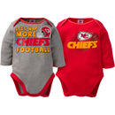Baby Chiefs Long Sleeve Onesie Two Pack