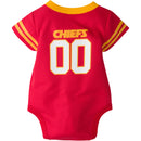Baby Chiefs Football Jersey Onesie