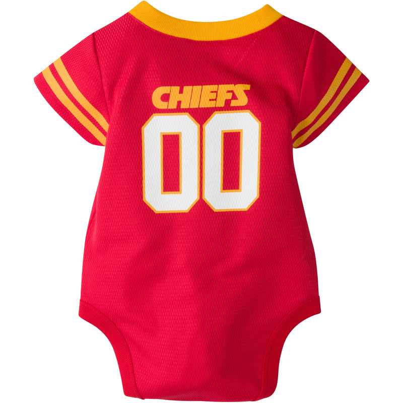 Baby Chiefs Fan Jersey Onesie