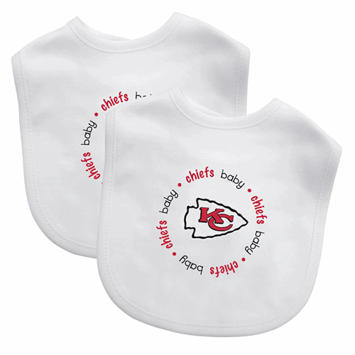 Embroidered Chiefs Baby Bibs (2-Pack)