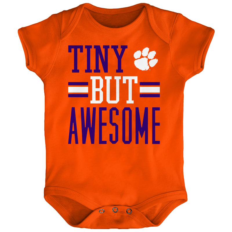 Tiny But Awesome Clemson Onesie