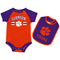 Clemson Tigers Baby Bodysuit with Bib