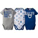 Colts Baby 3 Pack Short Sleeve Onesies