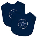 Cowboys Two Pack Baby Bibs