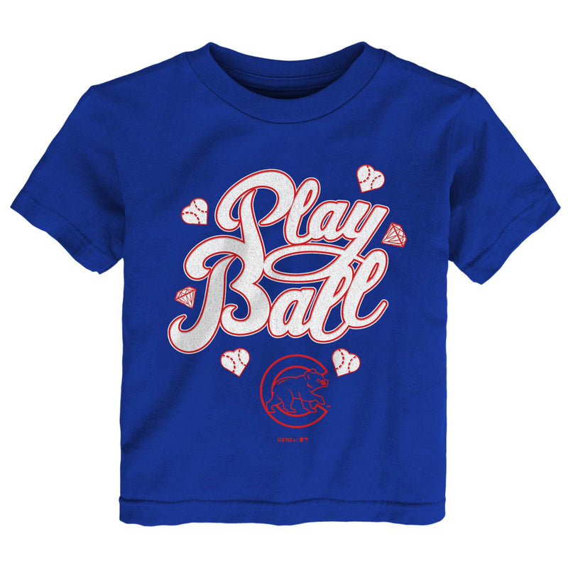 Cubs Girl Play Ball Tee