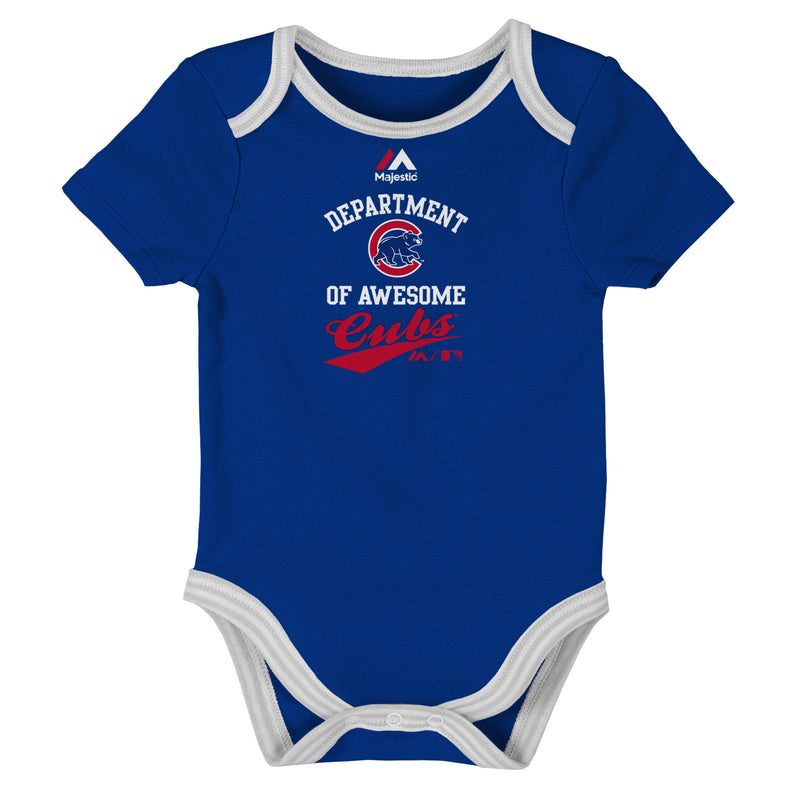 Cubs 2 Pack Bodysuits, Bib and Booties