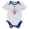 Cubs 2 Pack Bodysuits, Bib and Booties