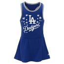 Dodgers Girl Criss Cross Tank Dress