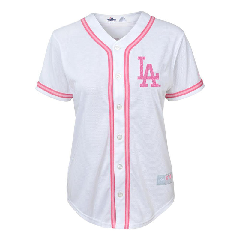 Dodgers Girl Glitter Pink Team Jersey