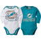 Dolphins Infant Long Sleeve Logo Onesies-2 Pack