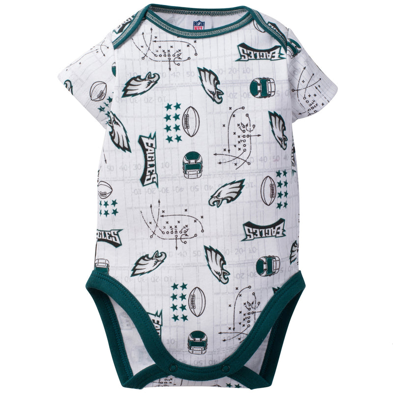 Eagles Baby 3 Pack Short Sleeve Onesies