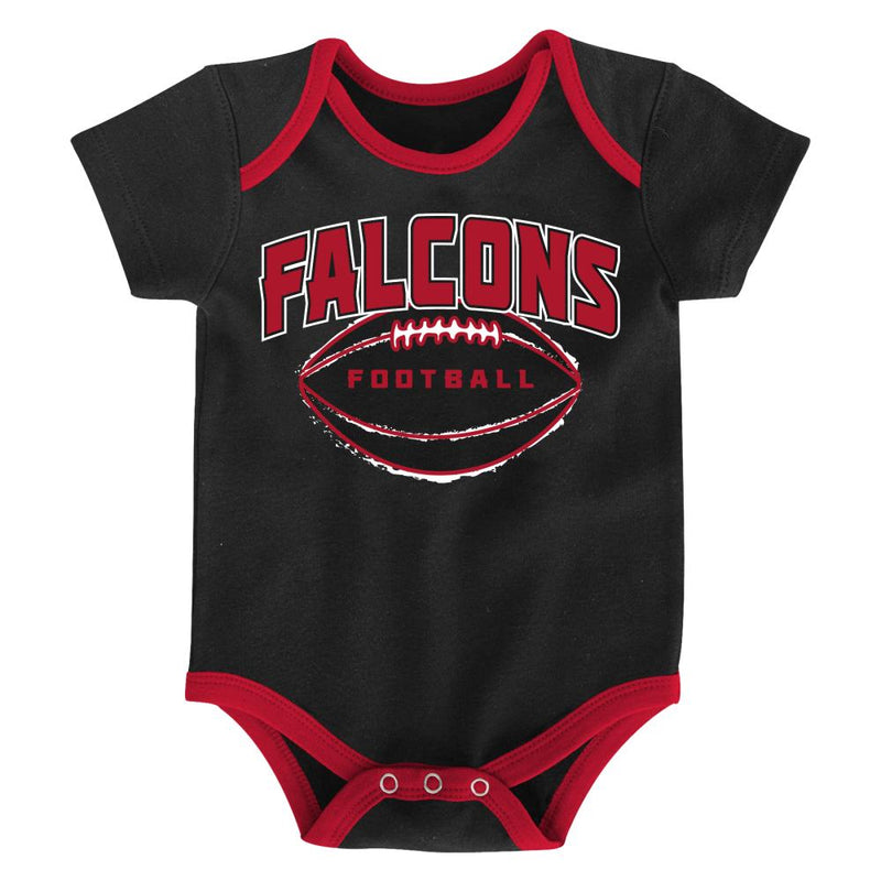 Falcons Little Kicker Bodysuit 3-Pack