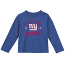 New York Giants Girls Long Sleeve Tee