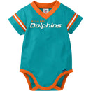 Baby Boys Dolphins Short Sleeve Jersey Bodysuit