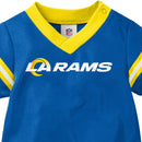 Baby Boys Rams Short Sleeve Jersey Bodysuit