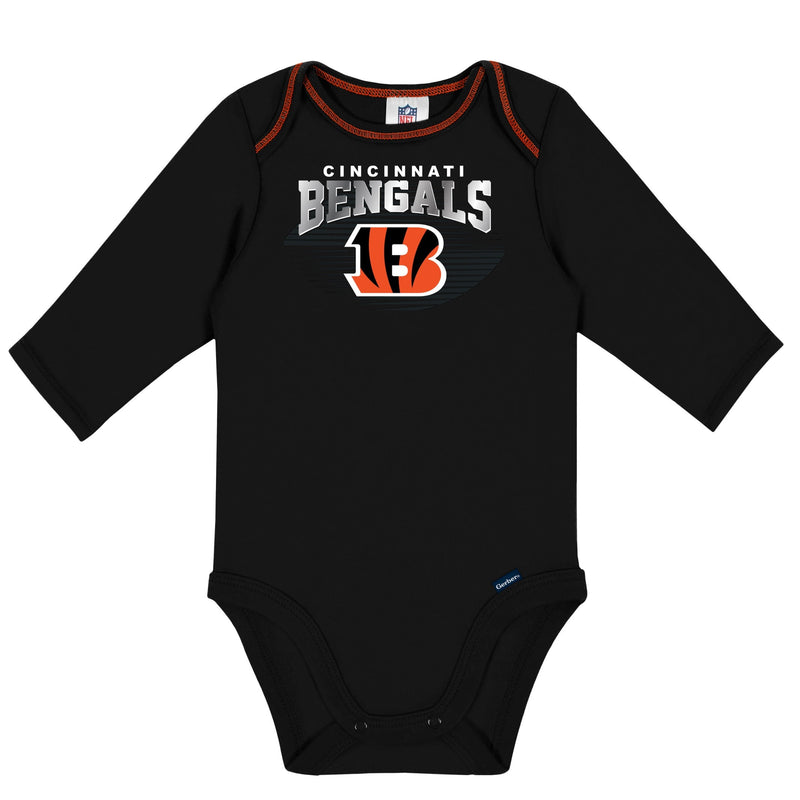 2-Pack Baby Boys Bengals Long Sleeve Bodysuits