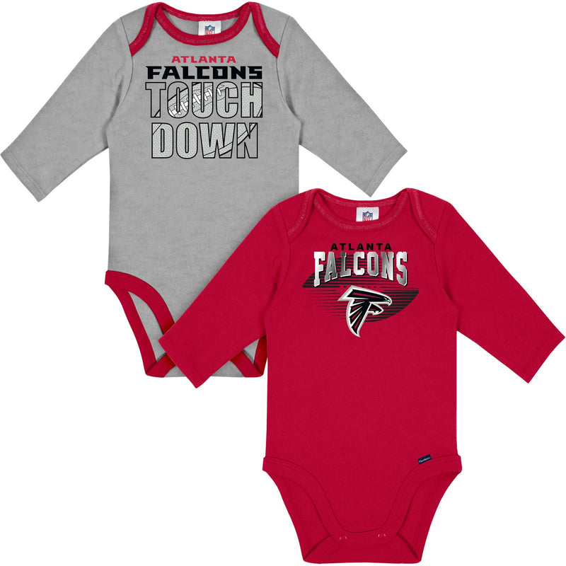 2-Pack Baby Boys Falcons Long Sleeve Bodysuits