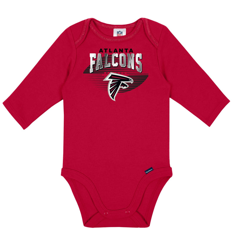 2-Pack Baby Boys Falcons Long Sleeve Bodysuits