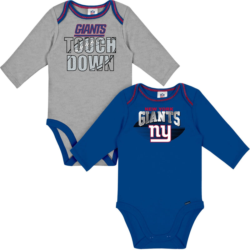 2-Pack Baby Boys Giants Long Sleeve Bodysuits